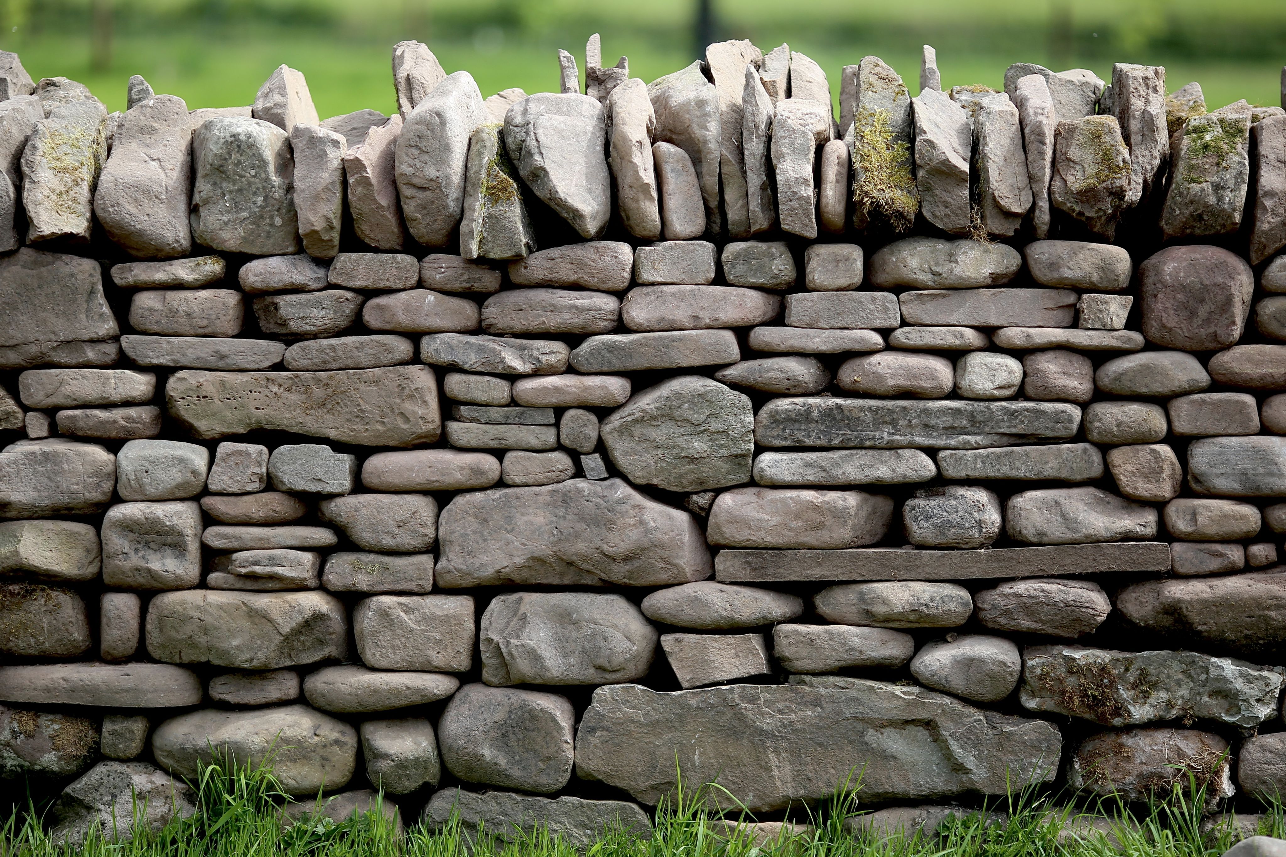 Photograph of a dry stone wall